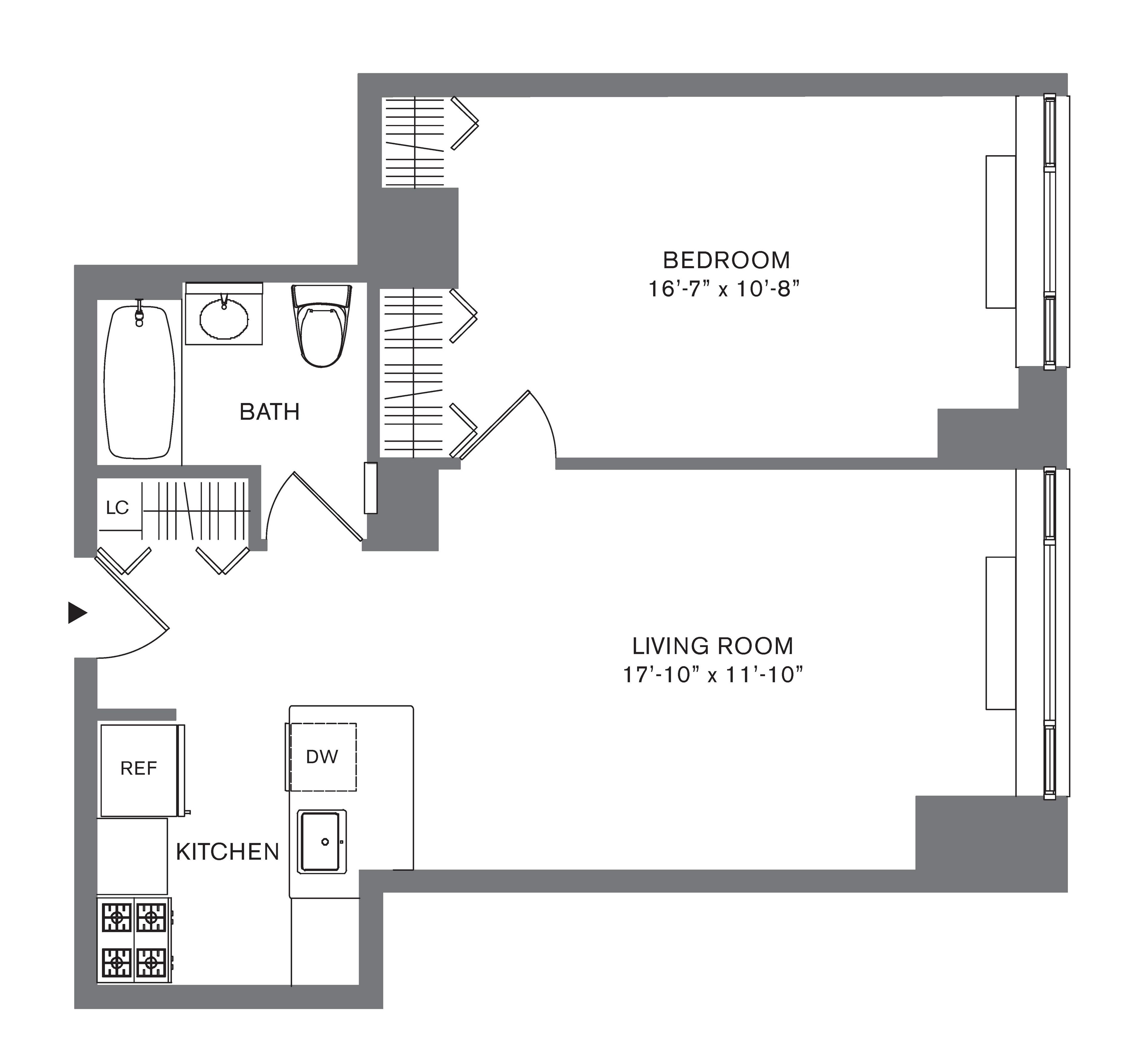 Floorplan for 88 Leonard Street, 802