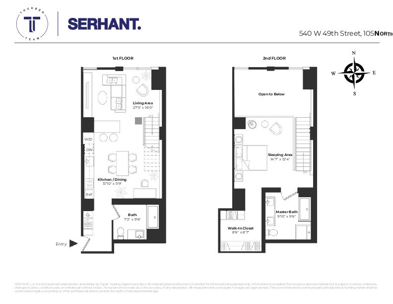 Floorplan for 540 West 49th Street, 105NORTH