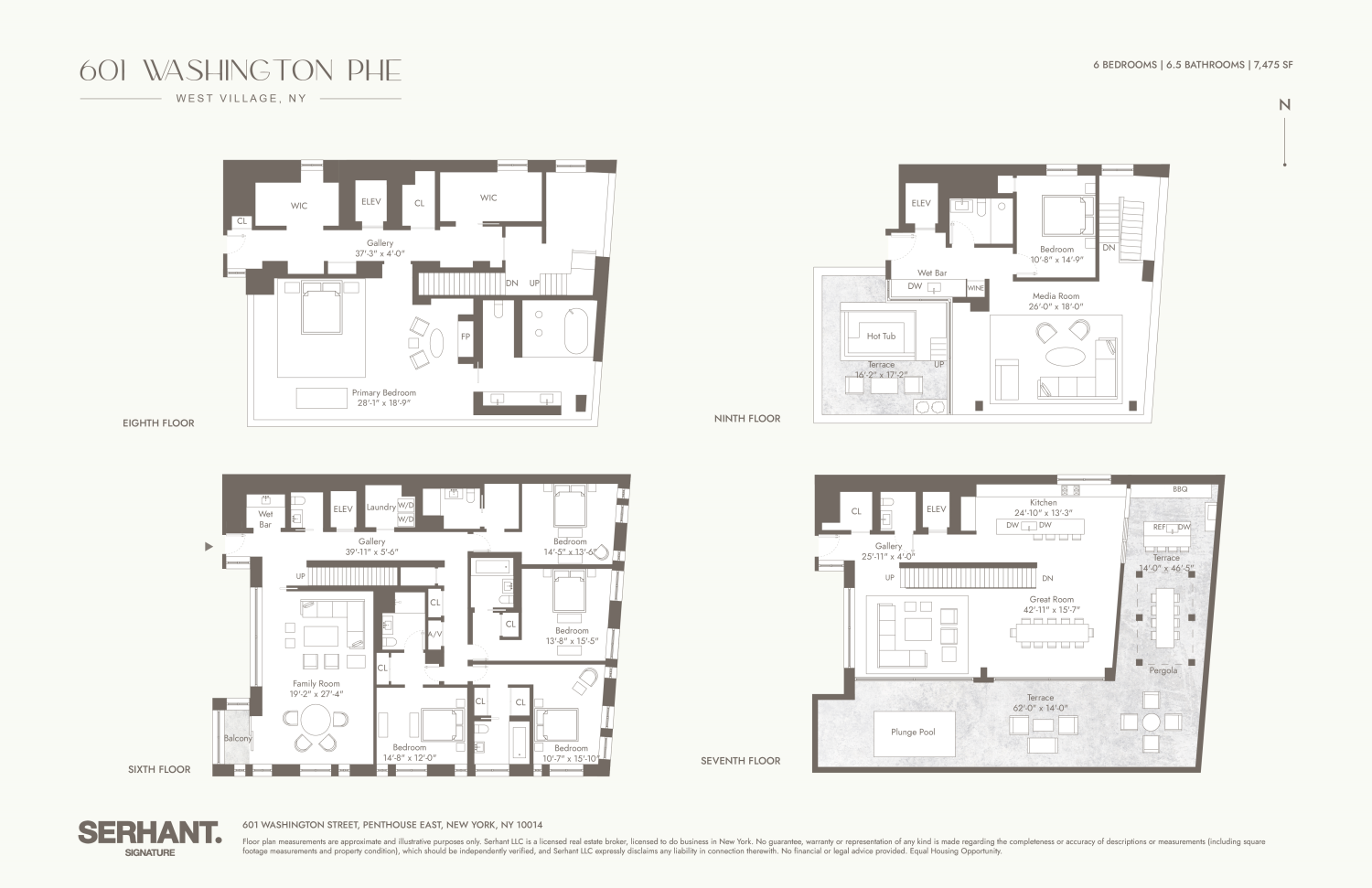 Floorplan for 601 Washington Street, PHE