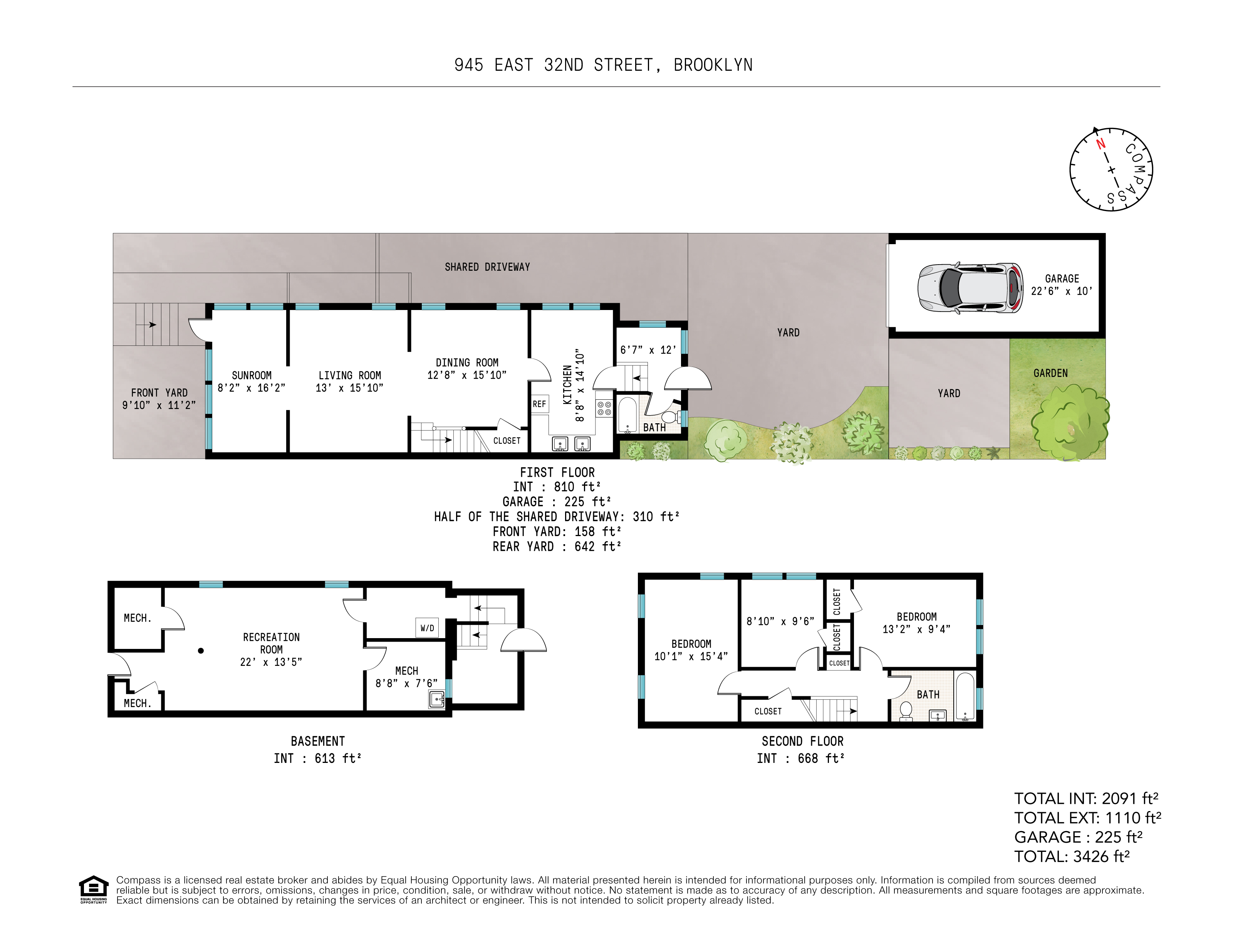 Floorplan for 945 East 32nd Street