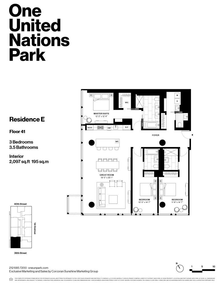 Floorplan for 695 1st Avenue, 41E