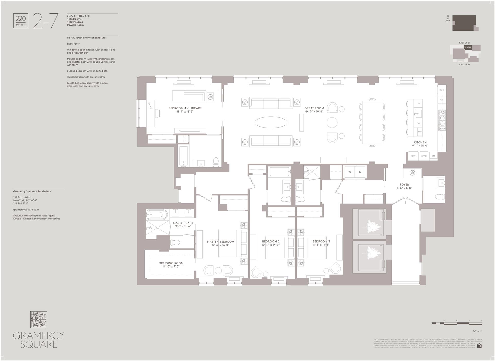 Floorplan for 220 East 20th Street, 6