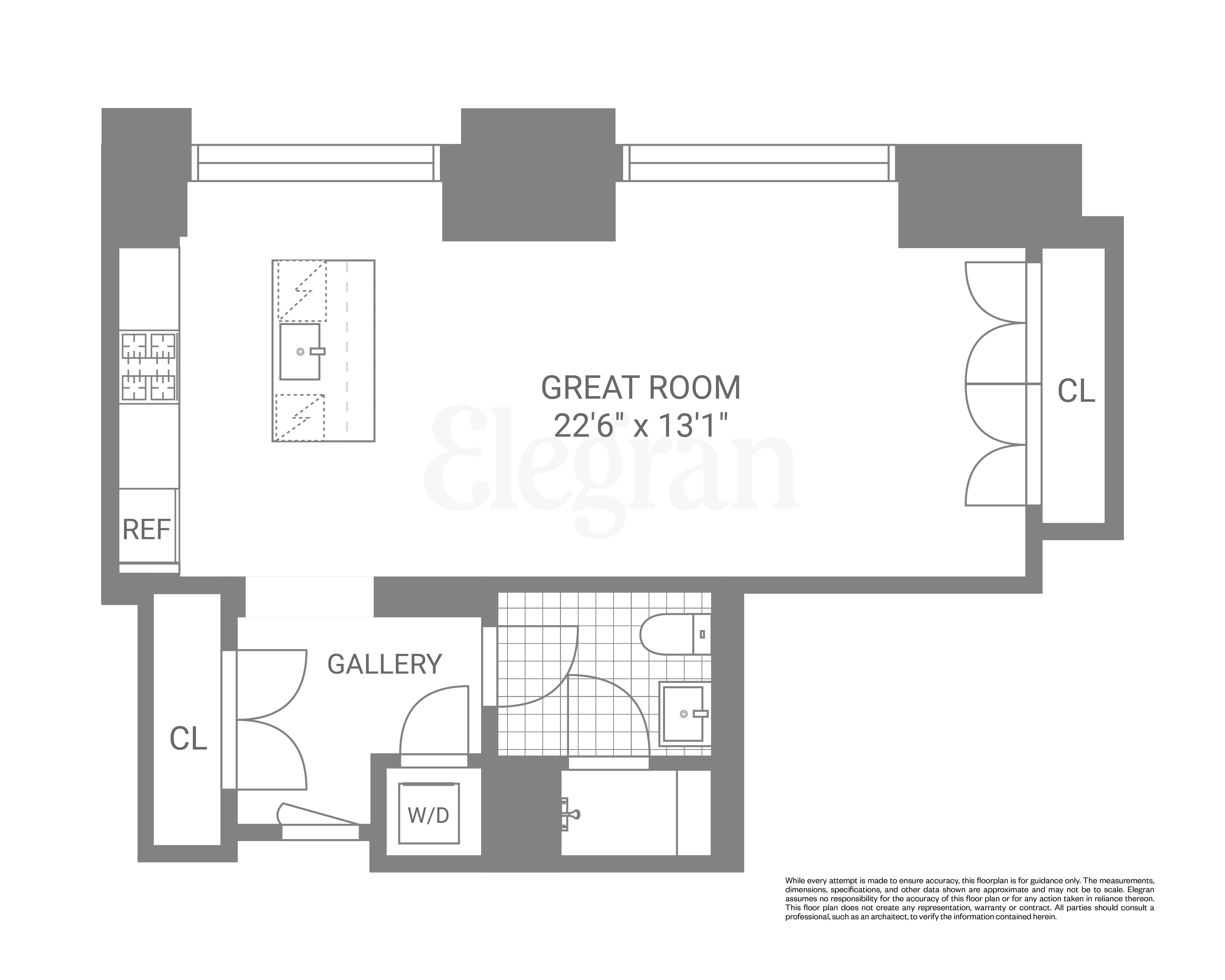 Floorplan for 108 Leonard Street, 2-E