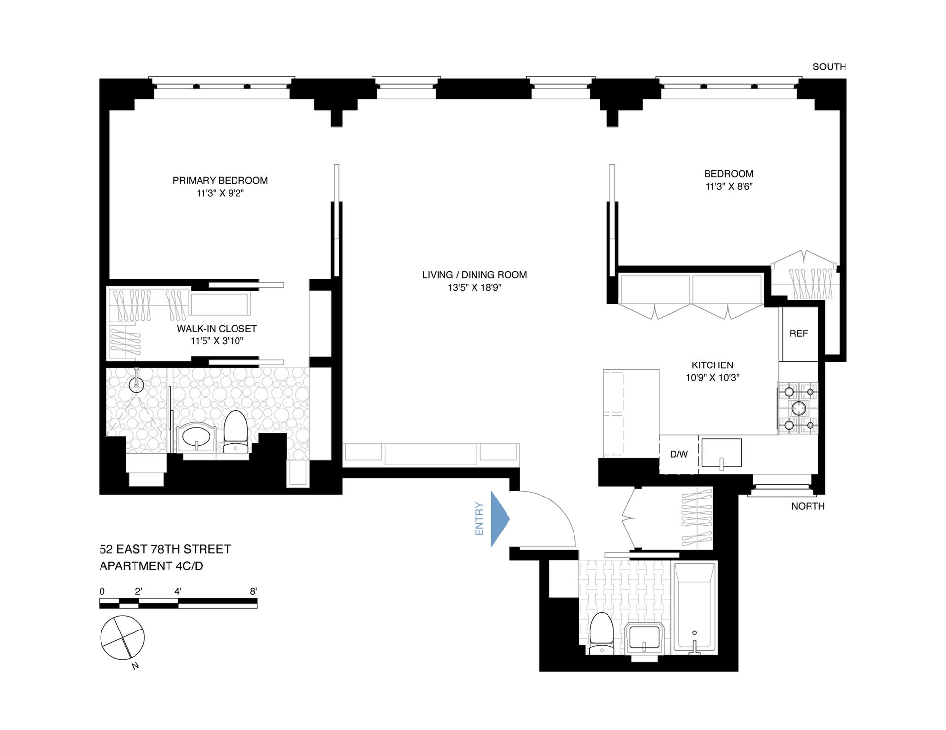 Floorplan for 52 East 78th Street, 4CD