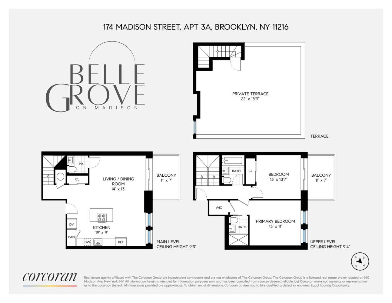 Floorplan for 174 Madison Street, 3F