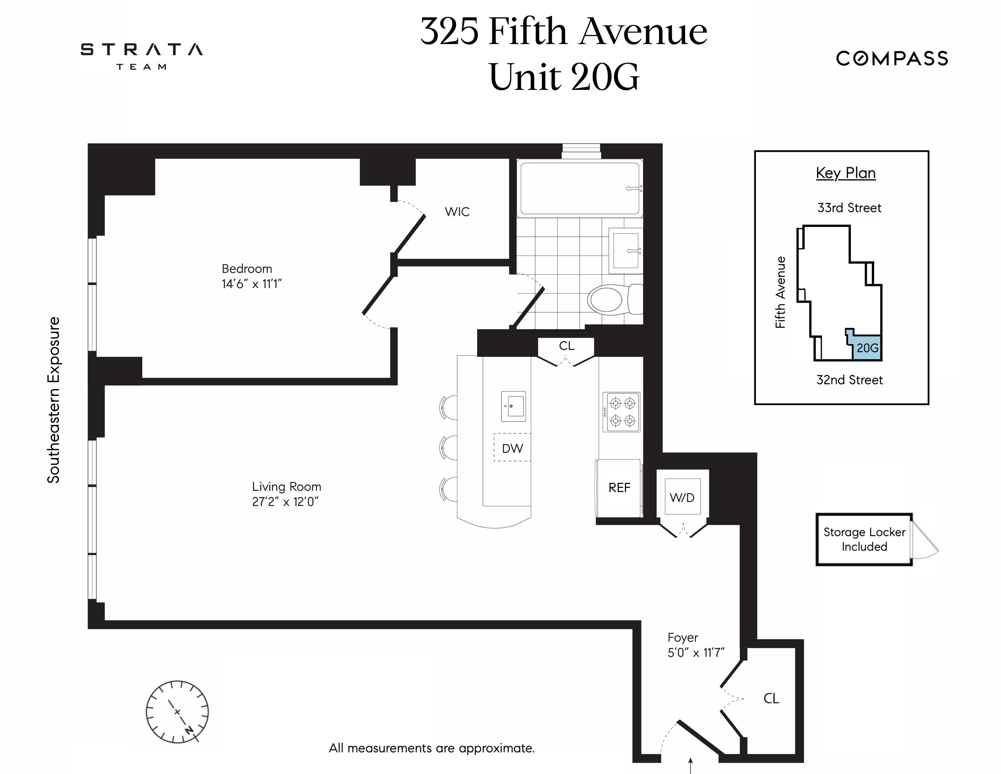 Floorplan for 325 5th Avenue, 20G