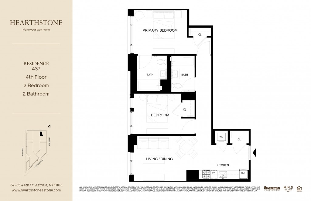 Floorplan for 34-35 44th Street, 437