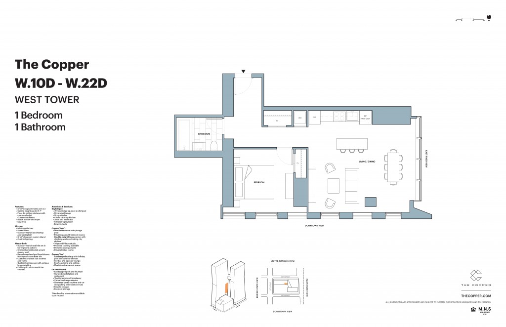 Floorplan for 626 1st Avenue, W-10D