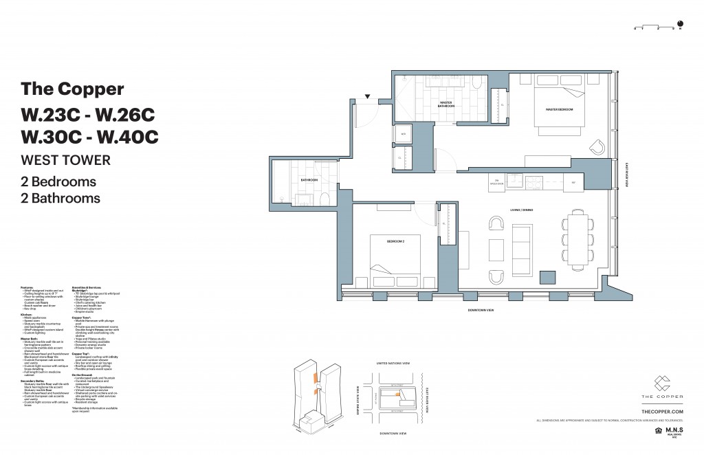 Floorplan for 626 1st Avenue, W-40C