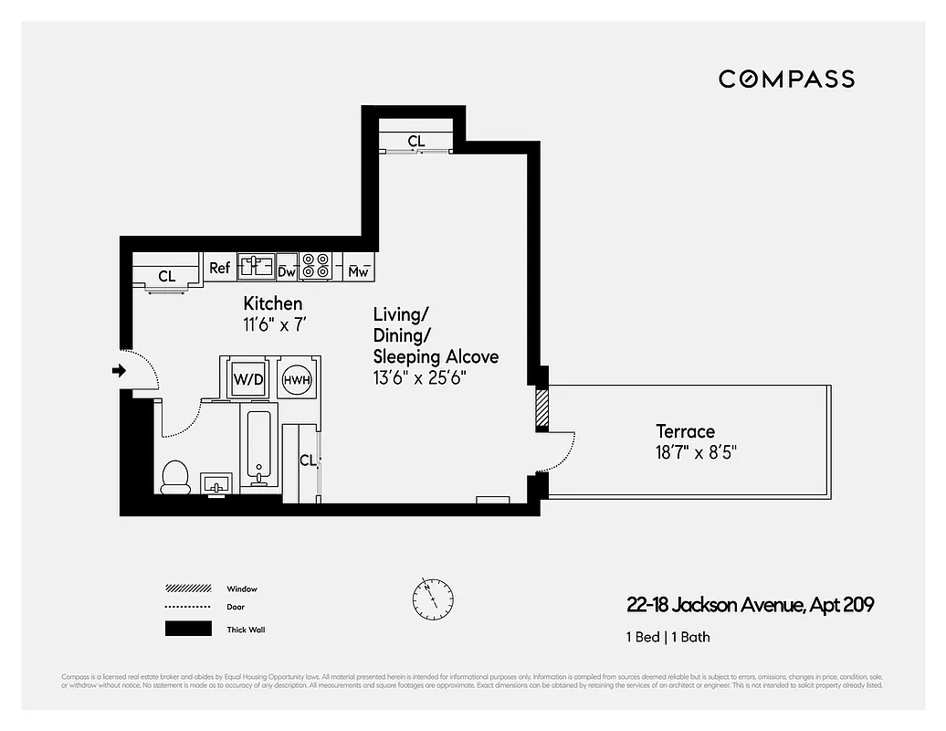 Floorplan for 22-18 Jackson Avenue, 209