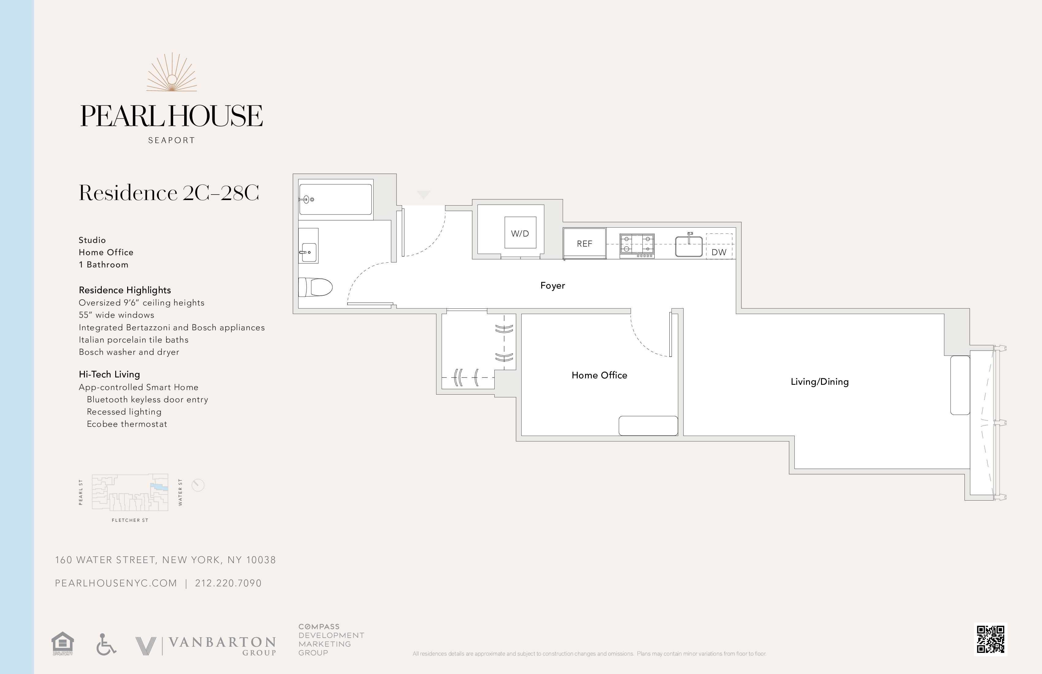 Floorplan for 160 Water Street, 26C