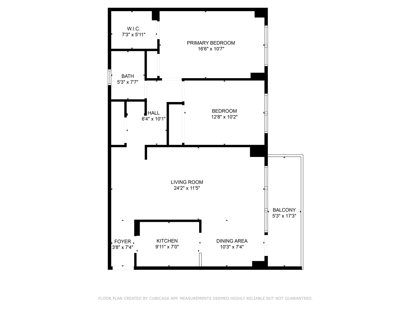 Floorplan for 2925 West 5th Street, 18G