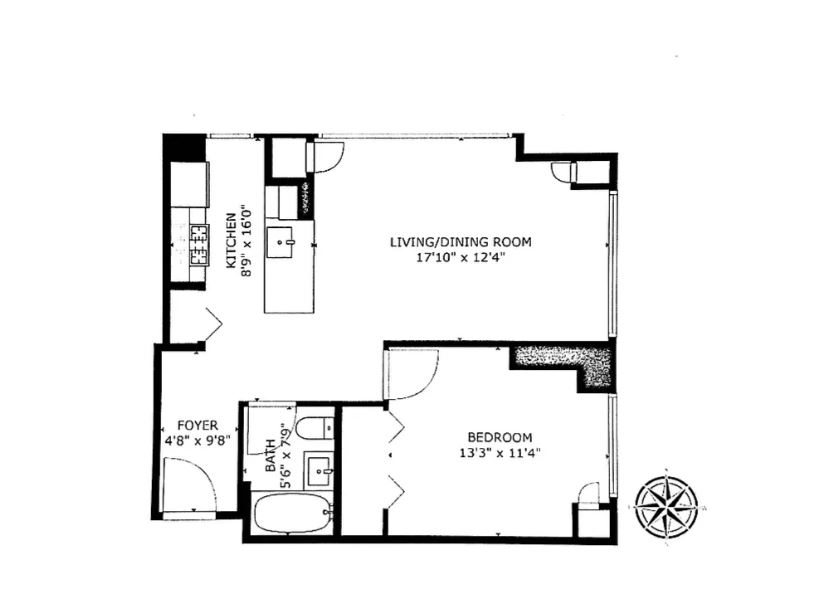 Floorplan for 350 West 42nd Street, 24K