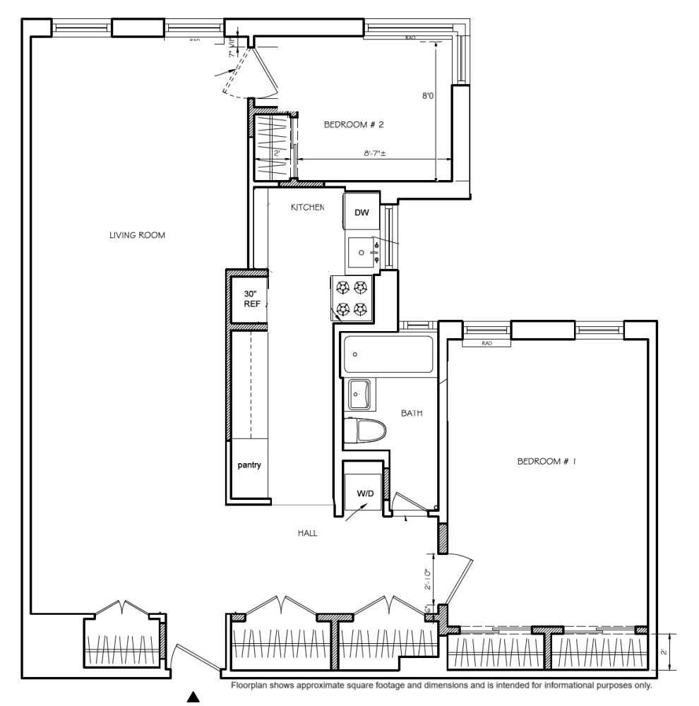 Floorplan for 9747 Shore Road, F9