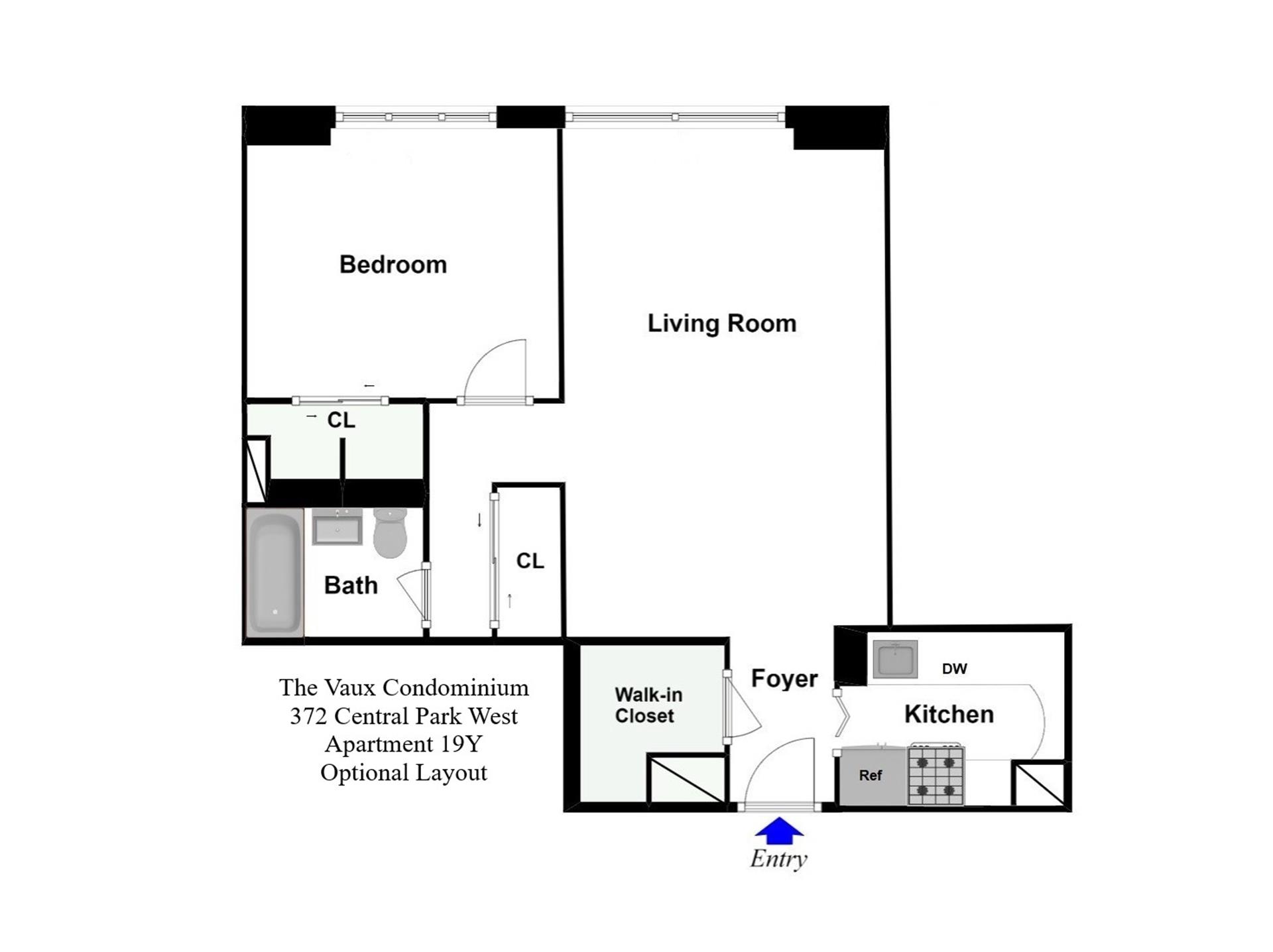 Floorplan for 372 Central Park, 19Y