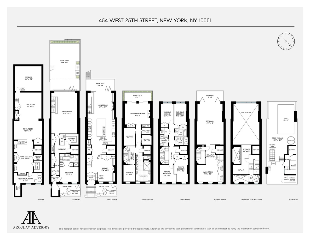 Floorplan for 454 West 25th Street