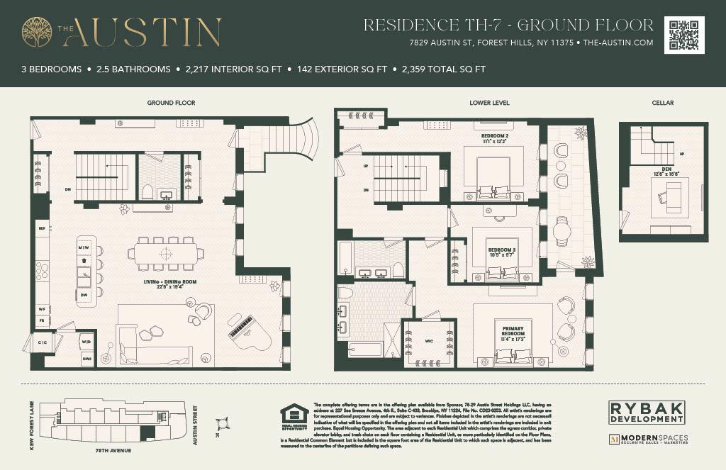 Floorplan for 78-29 Austin Street, TH-7