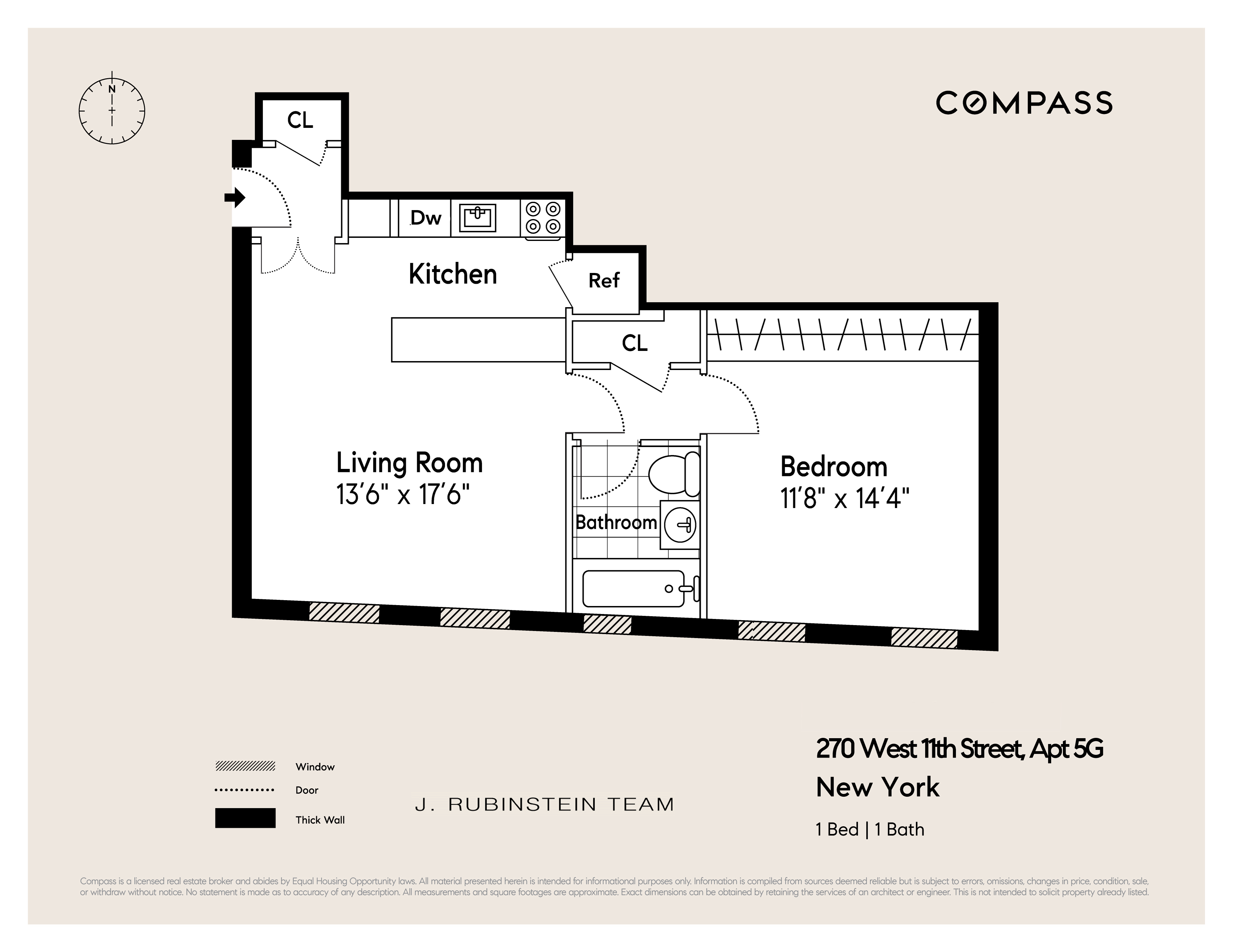 Floorplan for 270 West 11th Street, 5G