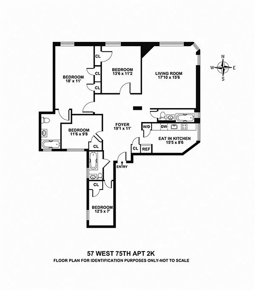 Floorplan for 321 Columbus Avenue, 2K