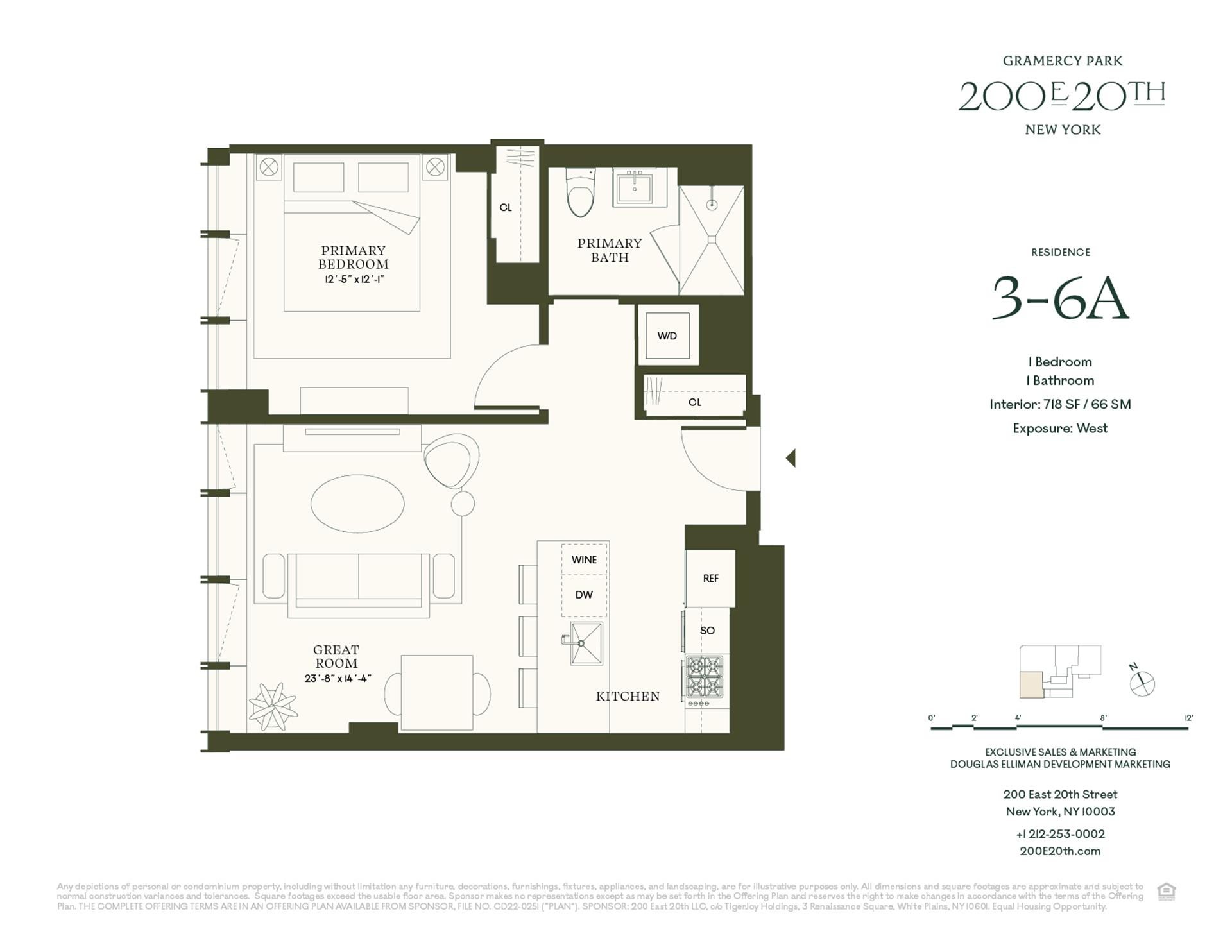 Floorplan for 200 East 20th Street, 3A