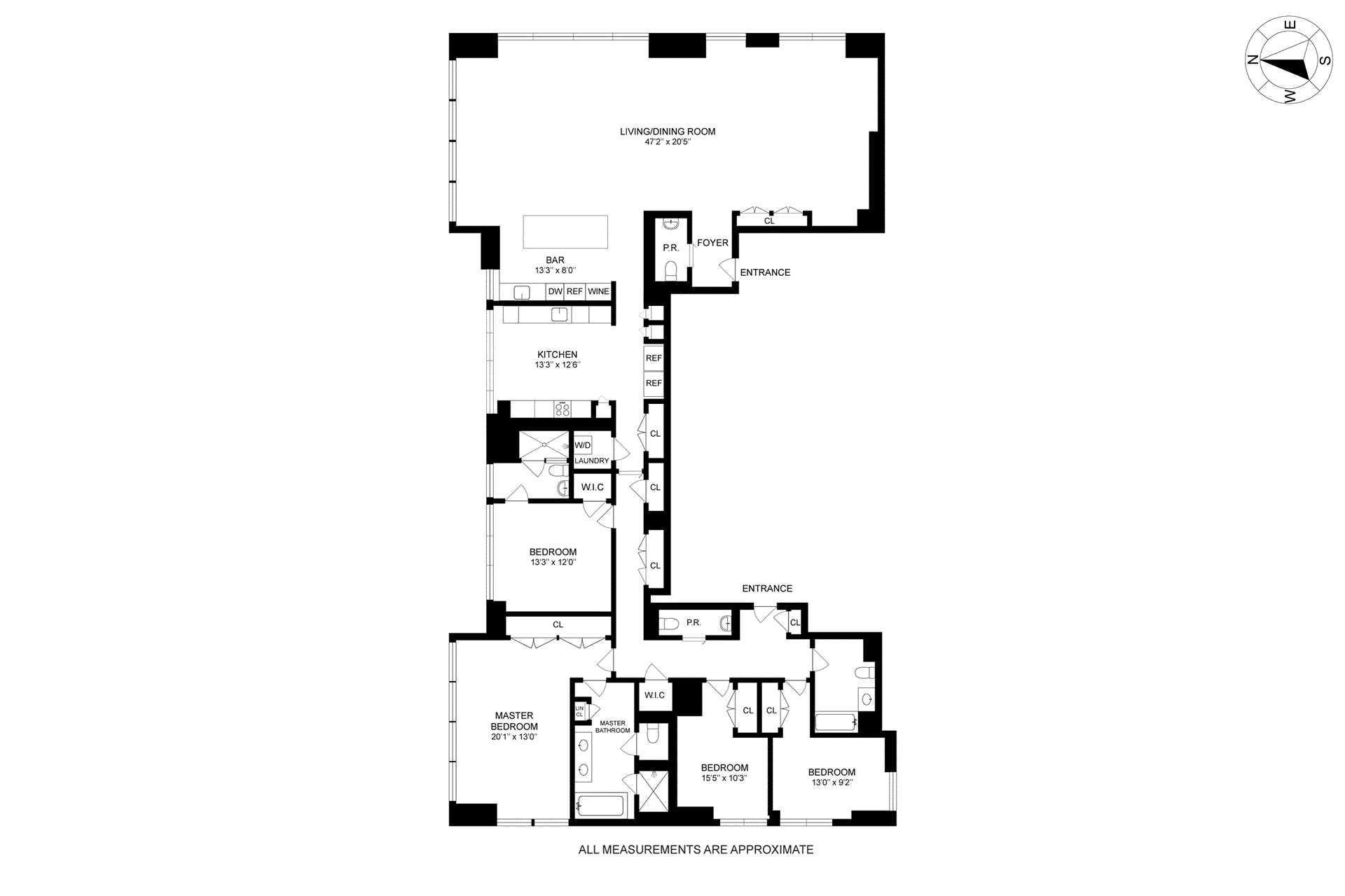 Floorplan for 5 Beekman Street, 38A