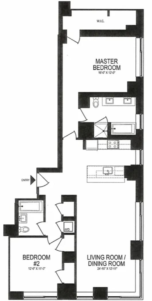 Floorplan for 200 North End Avenue, 17A