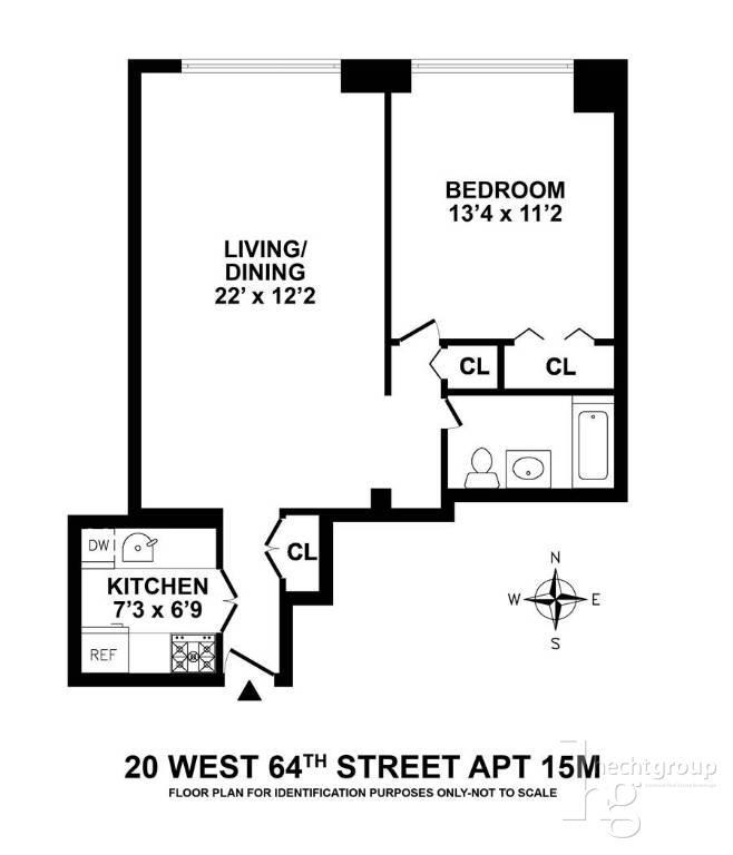 Floorplan for 20 West 64th Street, 15-M