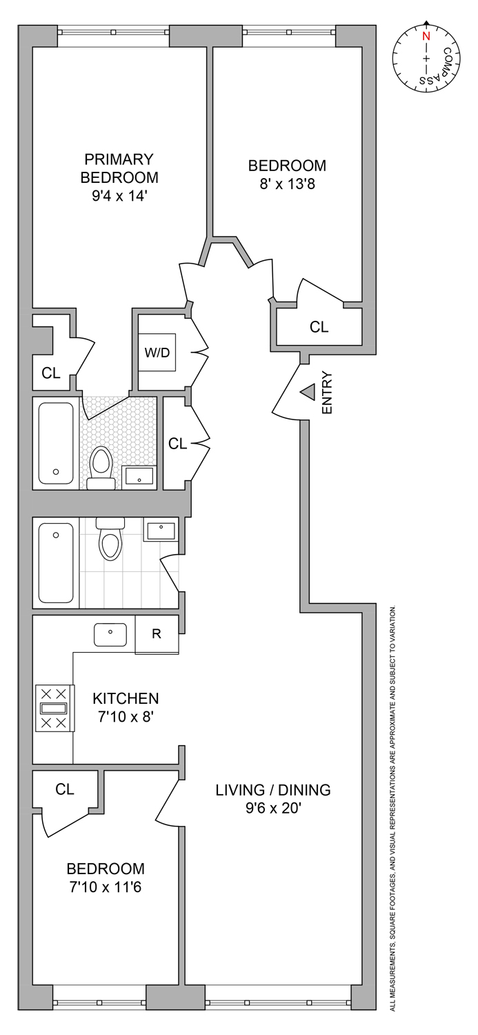 Floorplan for 405 Herkimer Street, 3