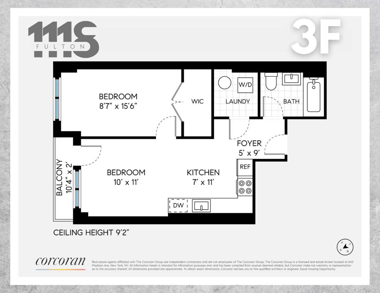 Floorplan for 1118 Fulton Street, 3F