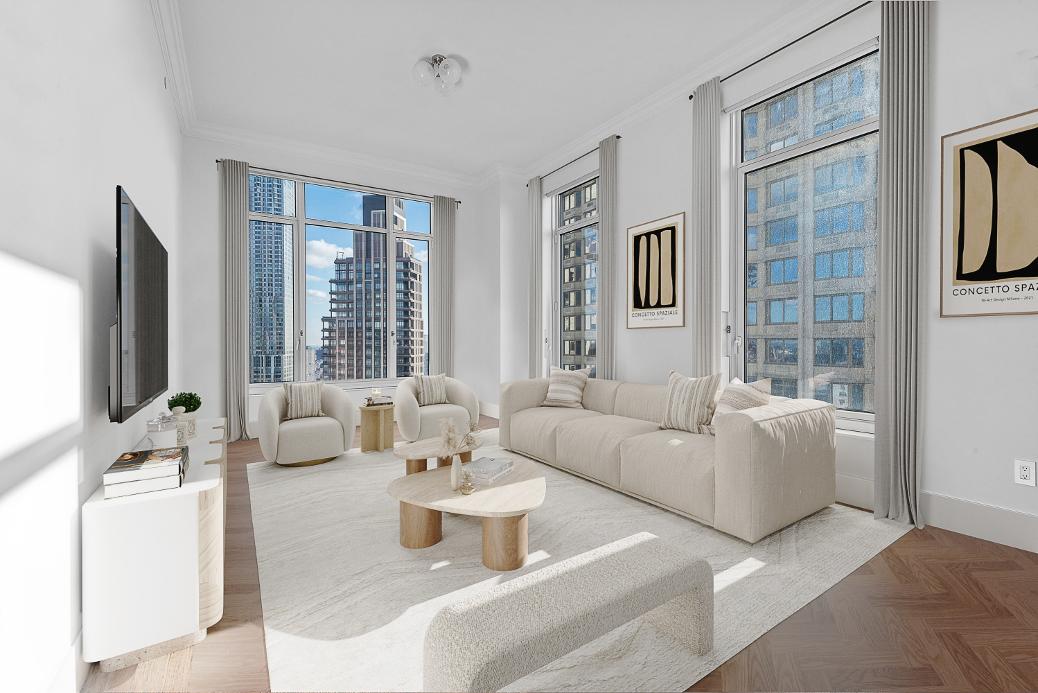 30 Park Place 52C, Tribeca, Downtown, NYC - 2 Bedrooms  
2.5 Bathrooms  
4 Rooms - 