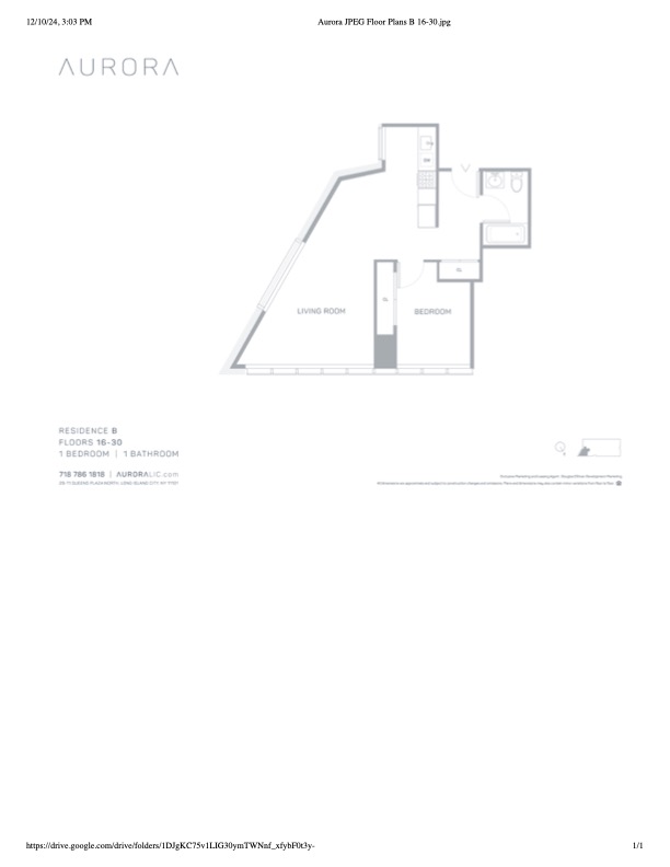 Floorplan for 29-11 Queens Plaza Nor, 19V