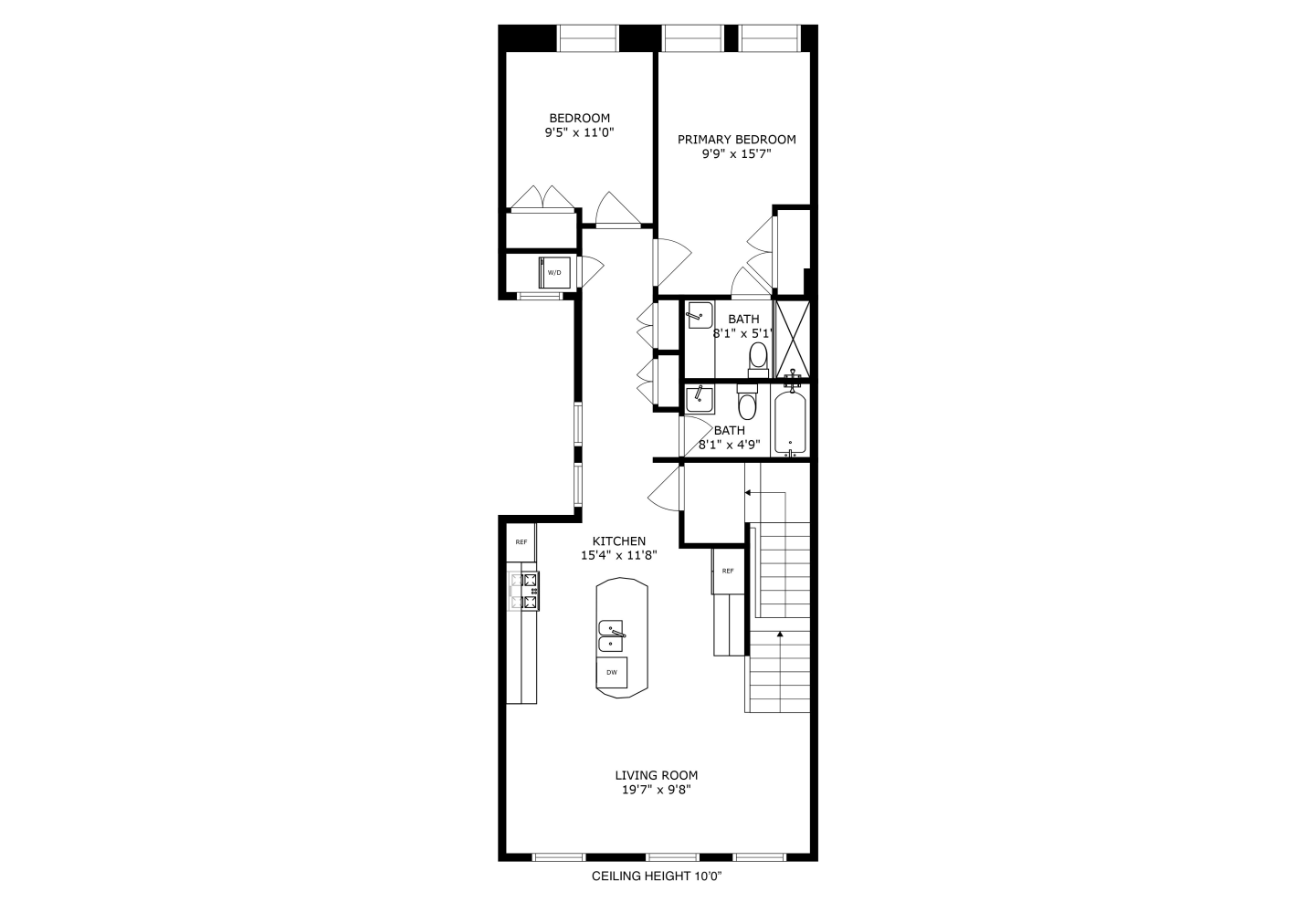 Floorplan for 1242 Hancock Street, 3A