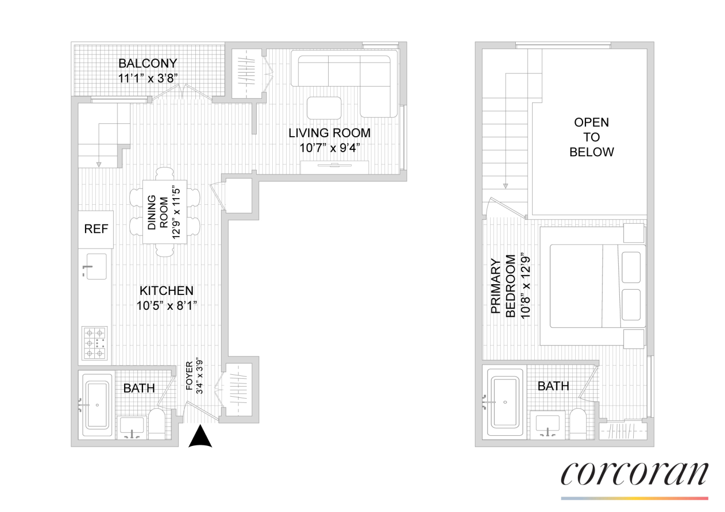 Floorplan for 753 East 5th Street, 4C