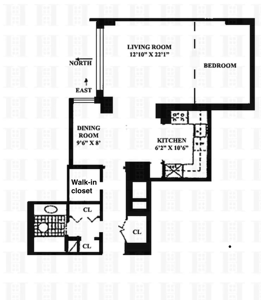 Floorplan for 303 East 57th Street, 18K