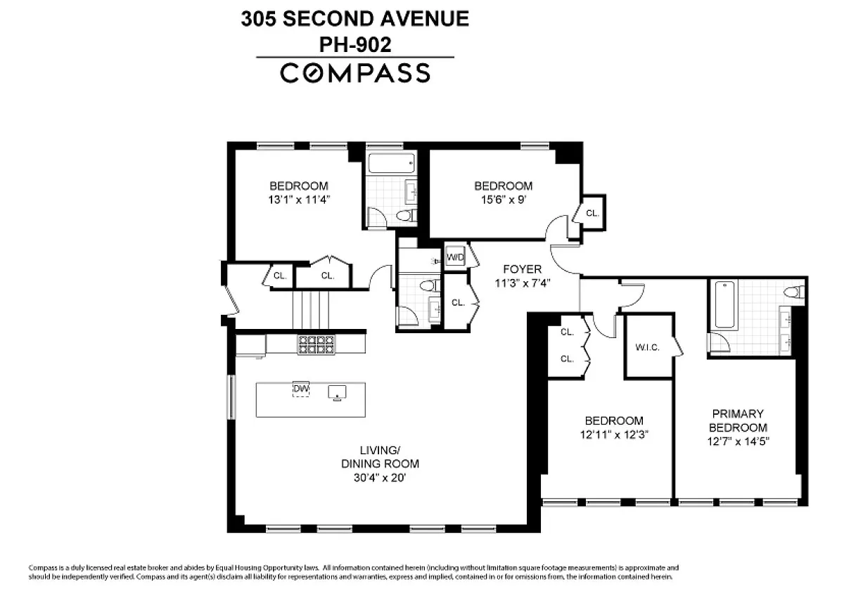 Floorplan for 305 2nd Avenue, 902