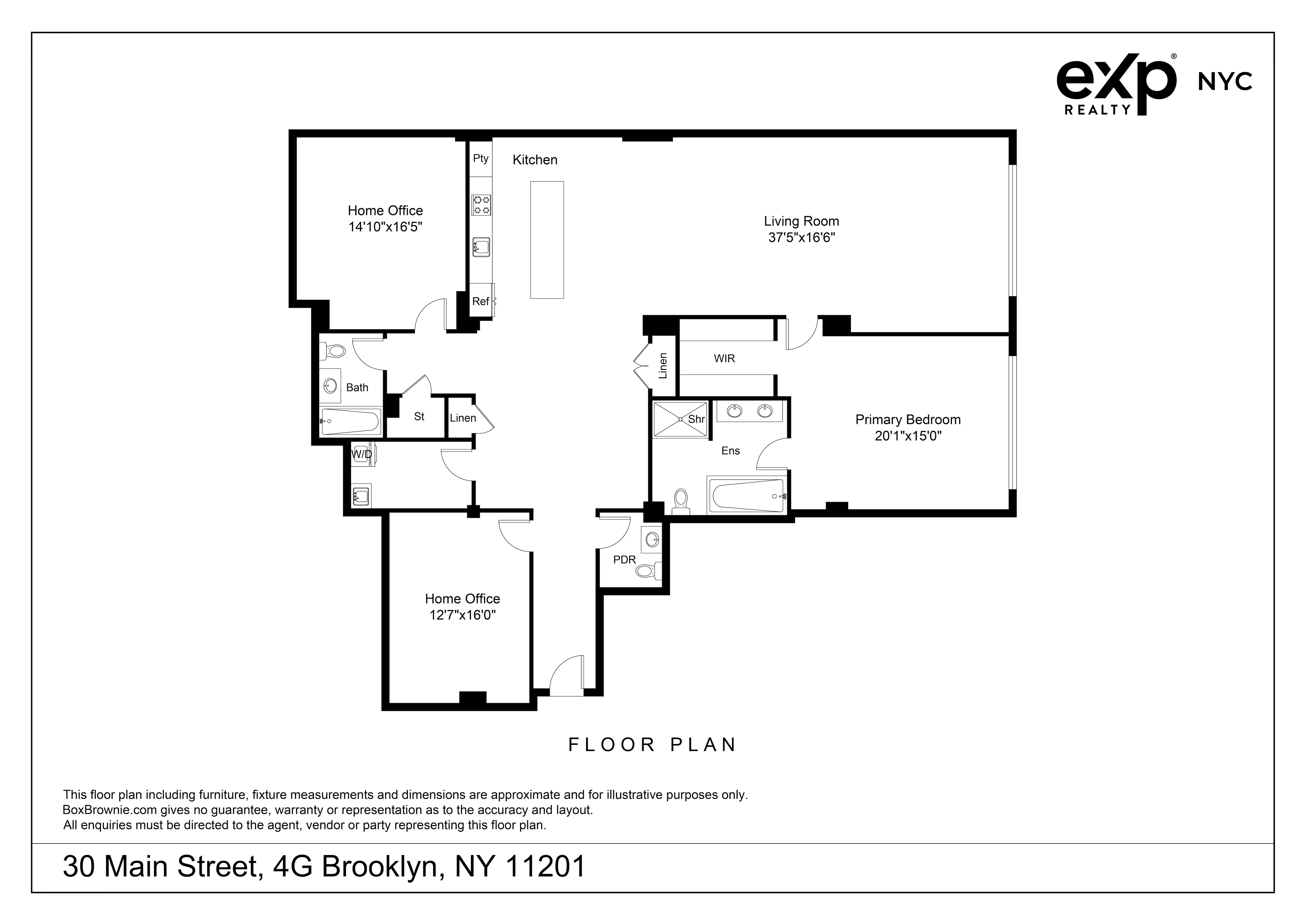 Floorplan for 30 Main Street, 4-G