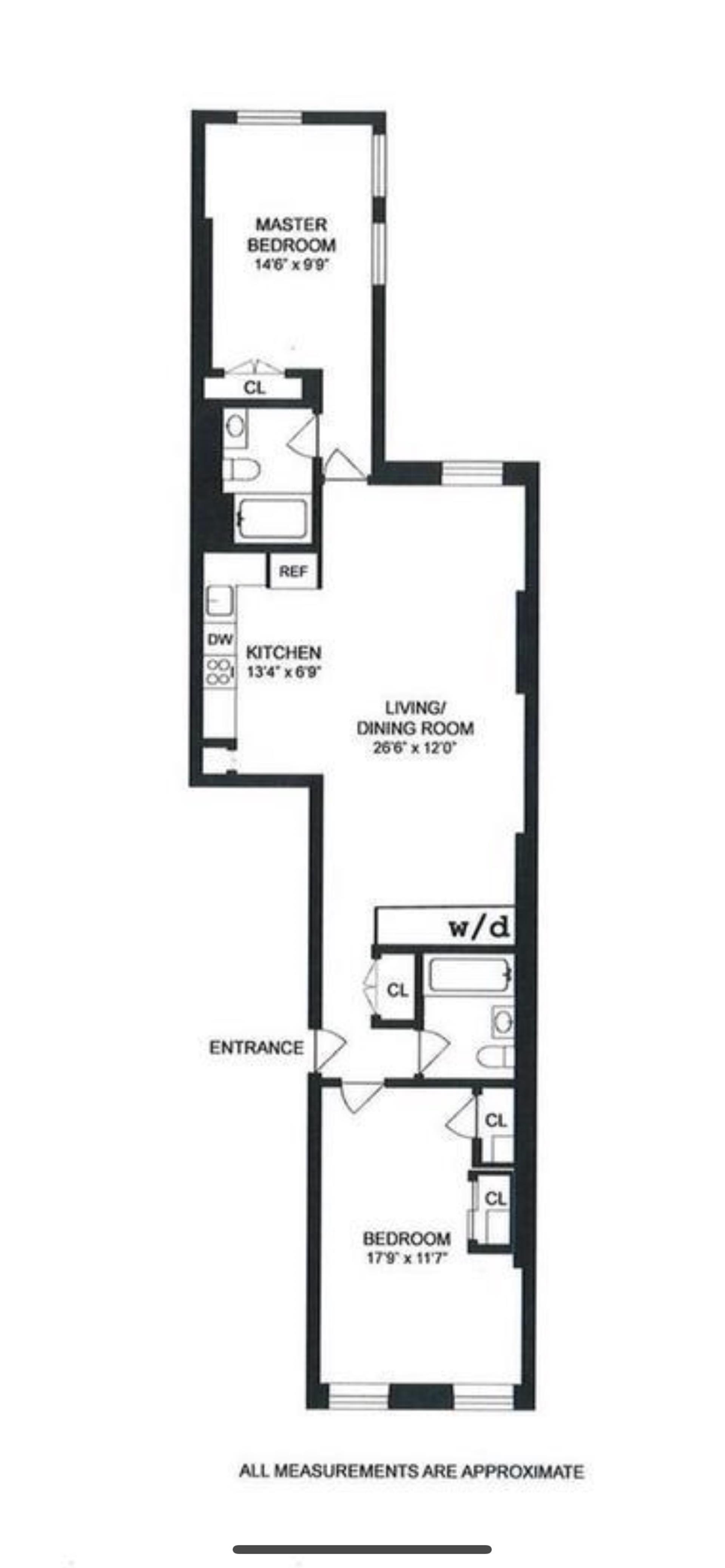 Floorplan for 59 West 94th Street, 1F