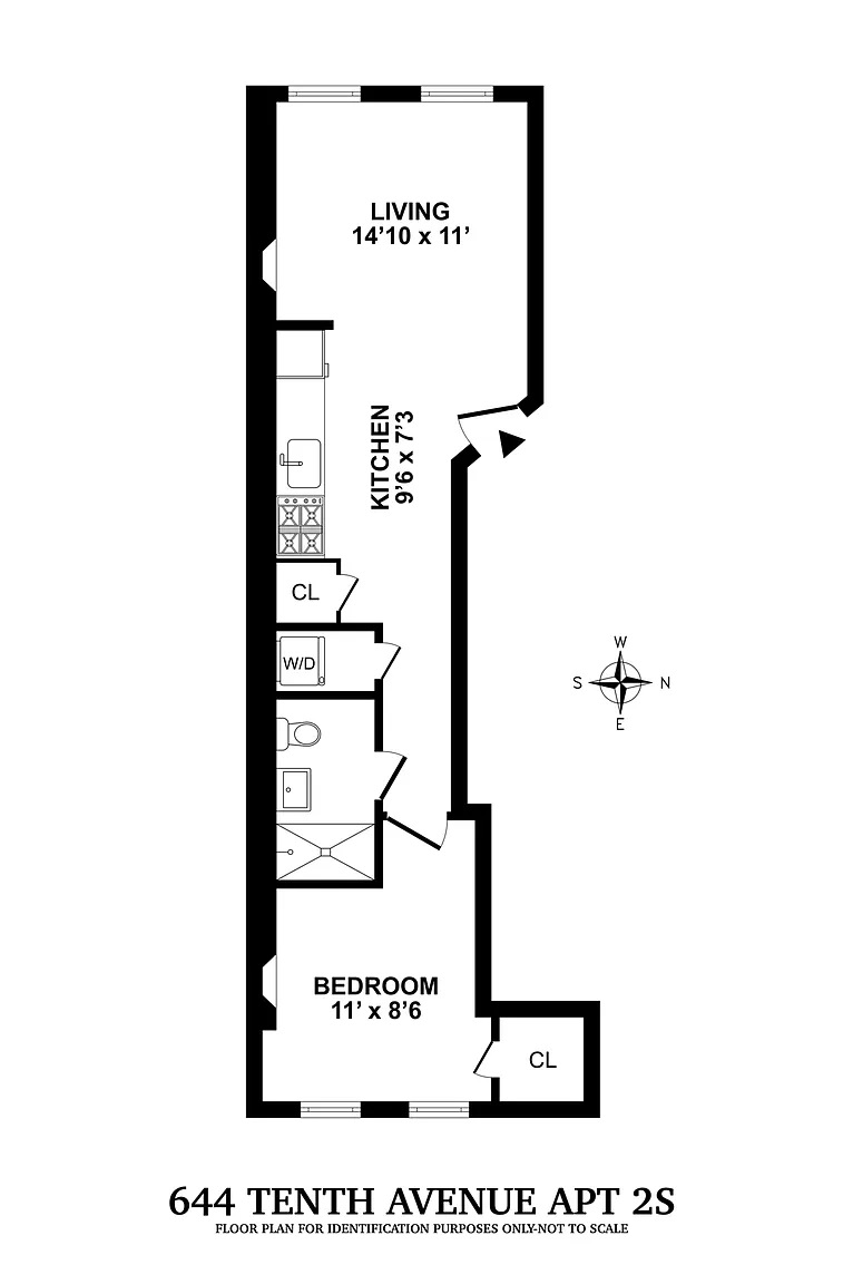 Floorplan for 644 10th Avenue, 2S