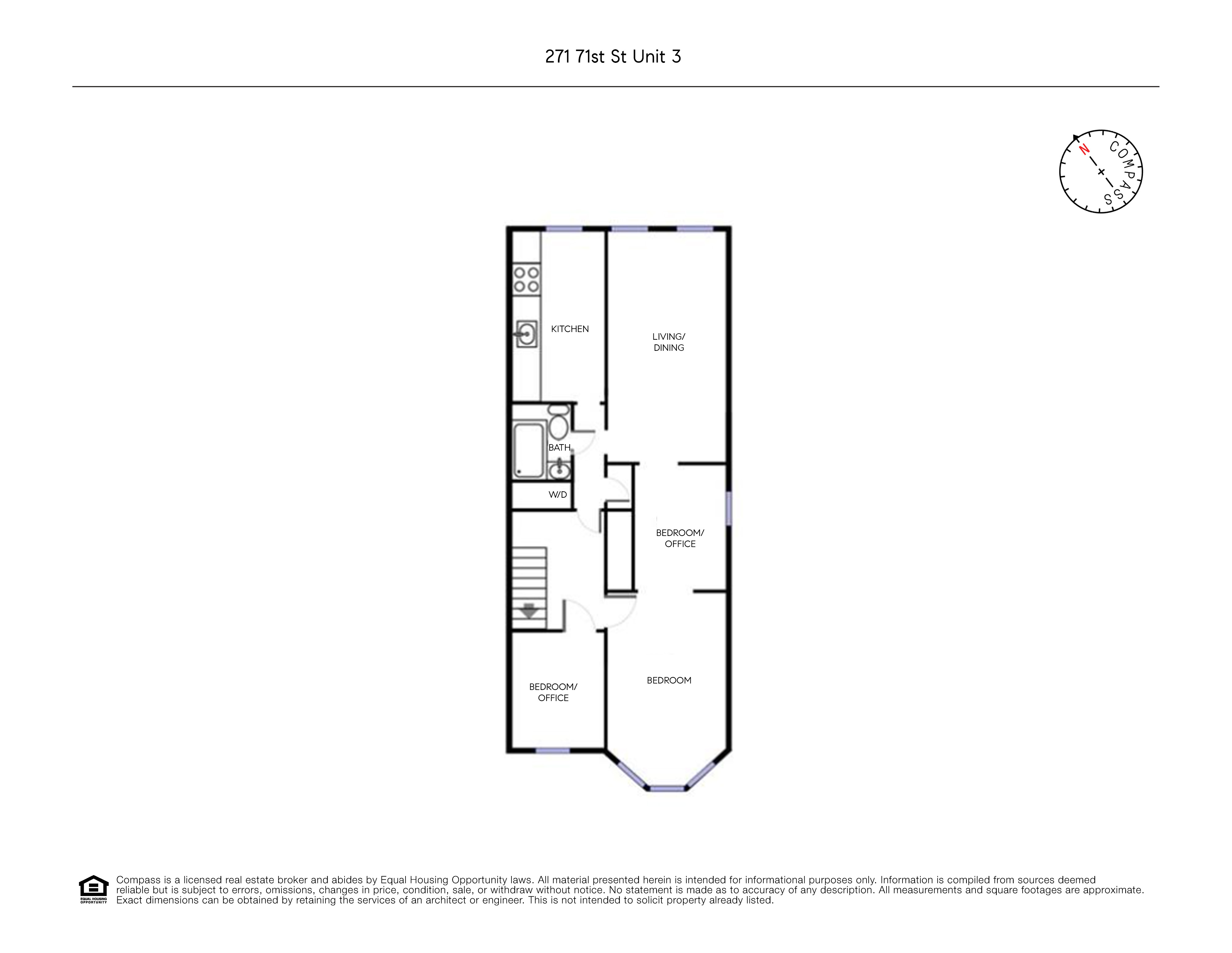 Floorplan for 271 71st Street, 3