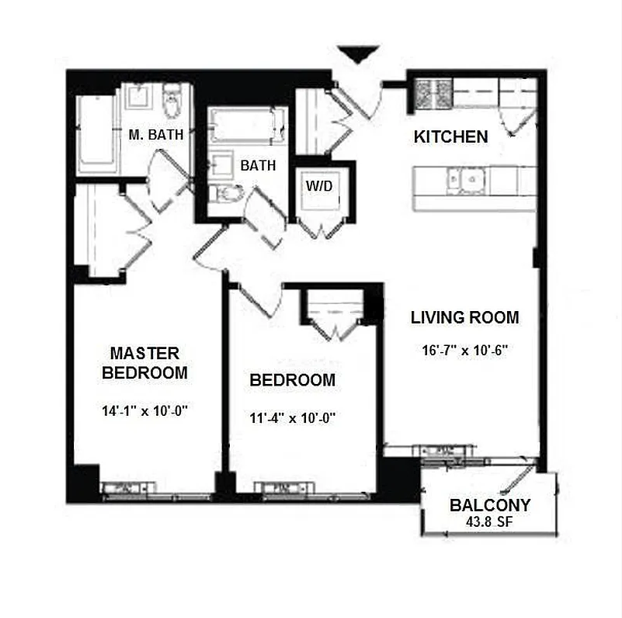 Floorplan for 1 Powers Street, 303