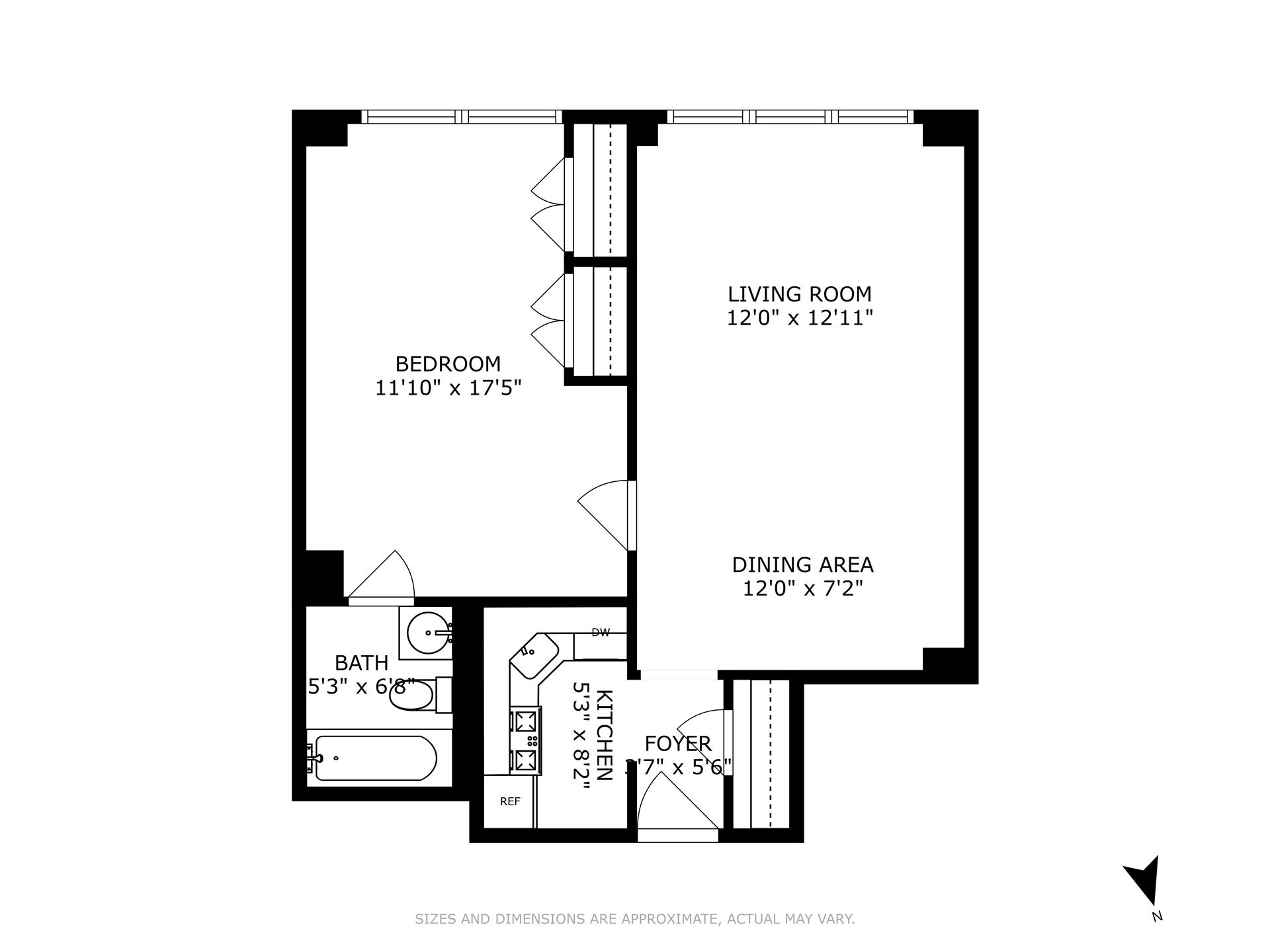 Floorplan for 235 West 102nd Street, 3K