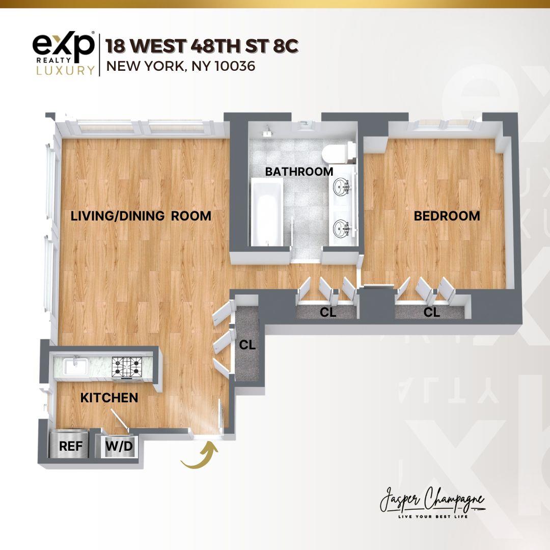 Floorplan for 18 West 48th Street, 8-C