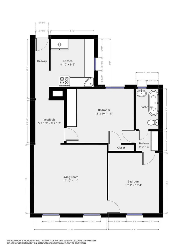 Floorplan for 135 West 16th Street, 28