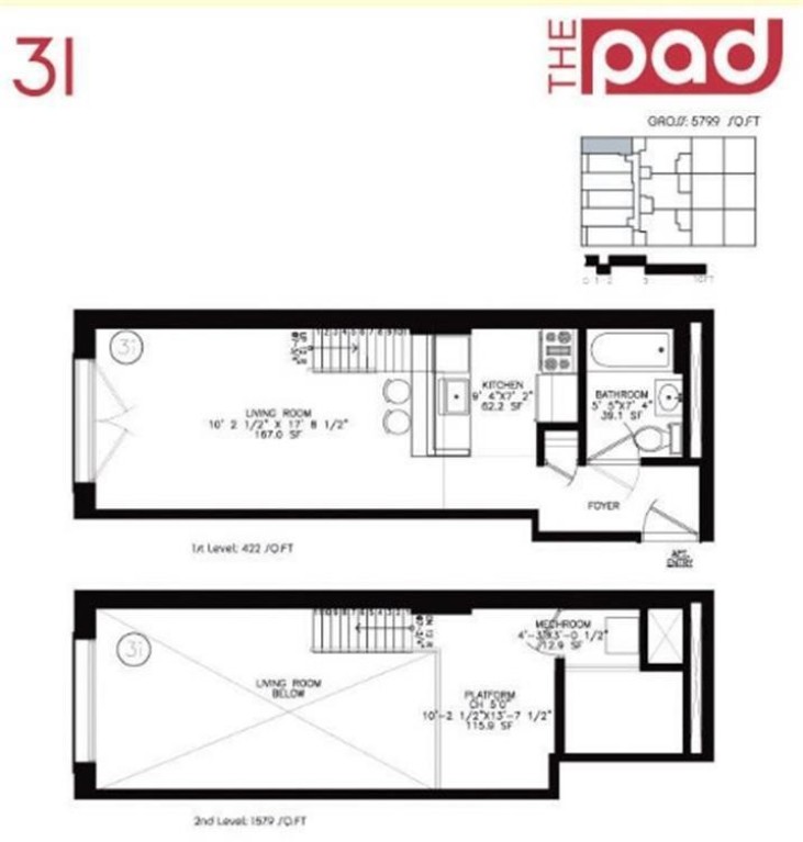 Floorplan for 200 South 2nd Street, 3I