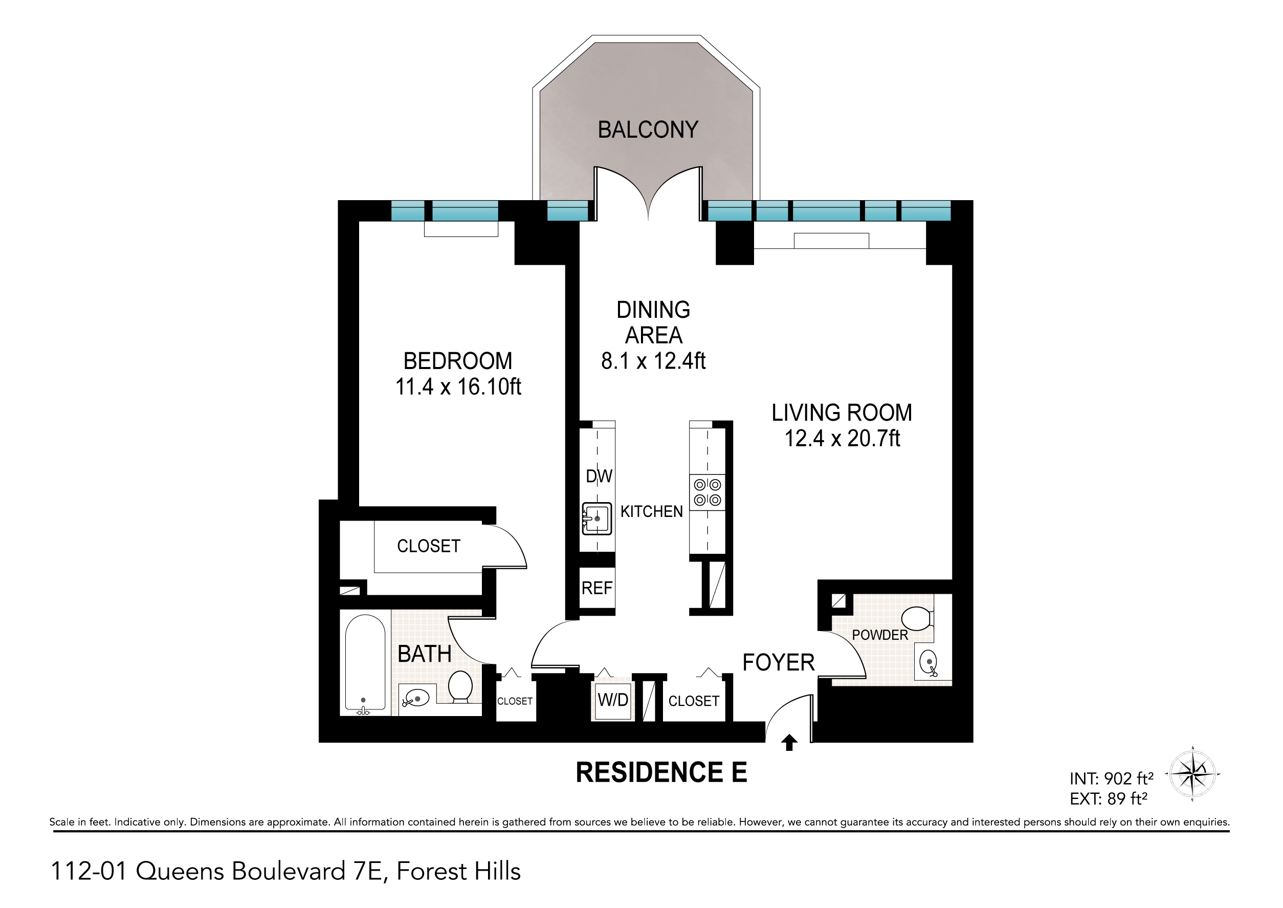 Floorplan for 112-01 Queens Boulevard, 7E