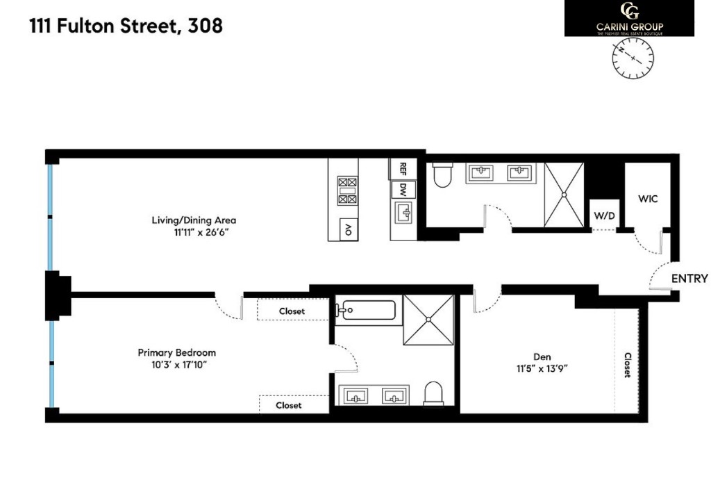 Floorplan for 111 Fulton Street, 808