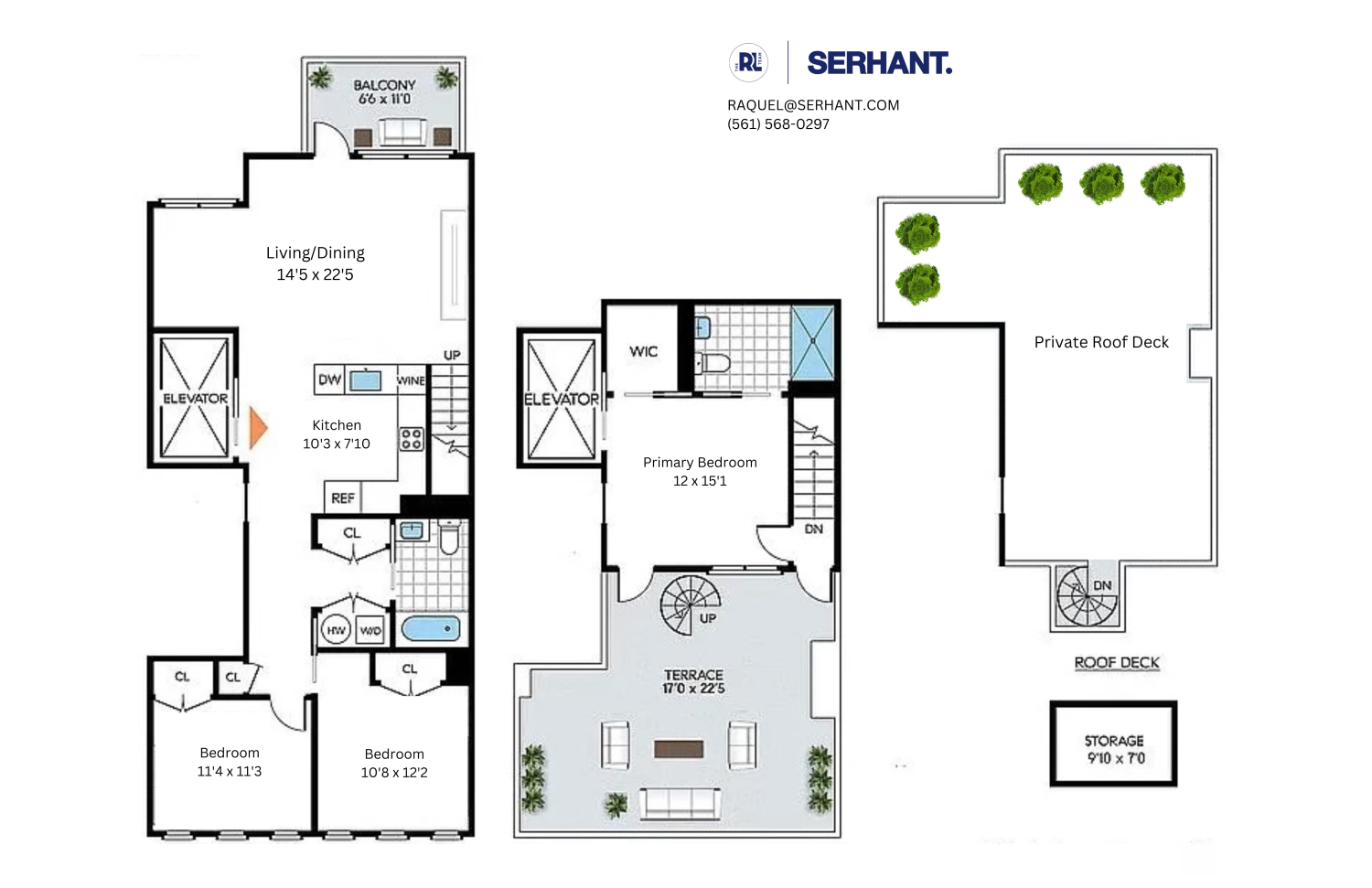 Floorplan for 181 Jackson Street, PENTHOUSE