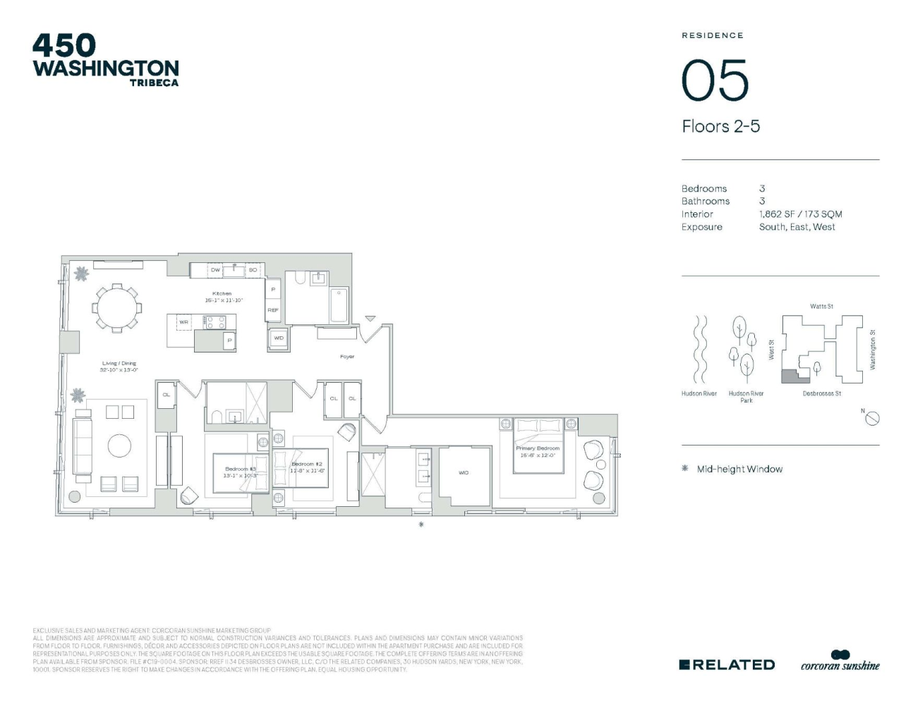 Floorplan for 450 Washington Street, 205