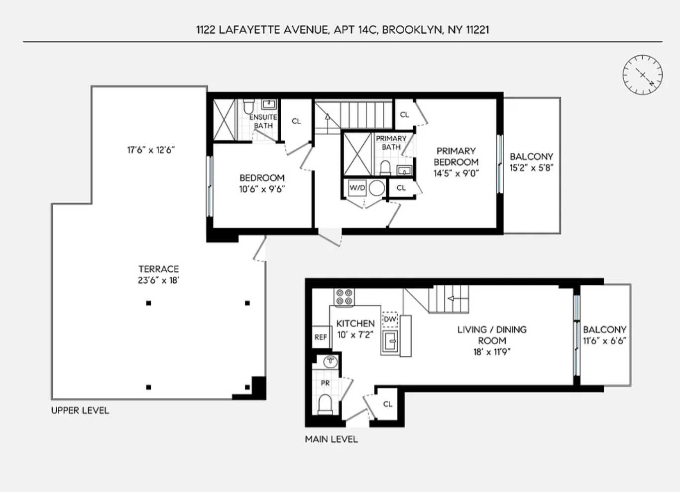 Floorplan for 1122 Lafayette Avenue, 4C