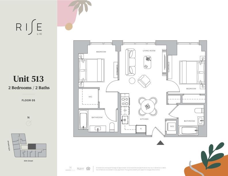 Floorplan for 29-17 40th Avenue, 513